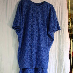 Blue Lace 2 Piece Dress